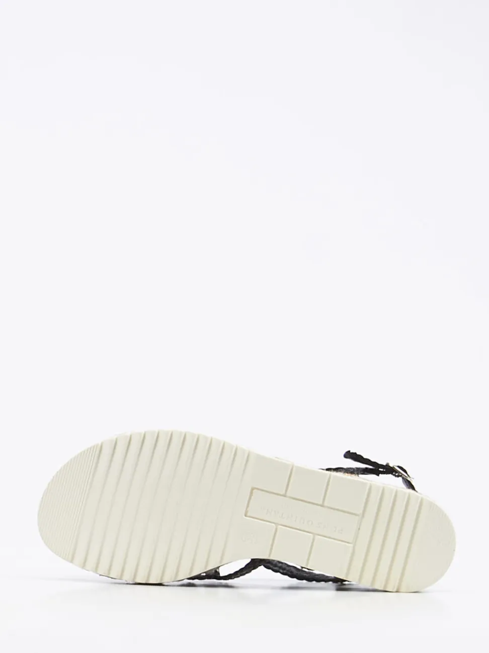 Pons Quintana – Plateau-Sandalen aus Flechtleder schwarz