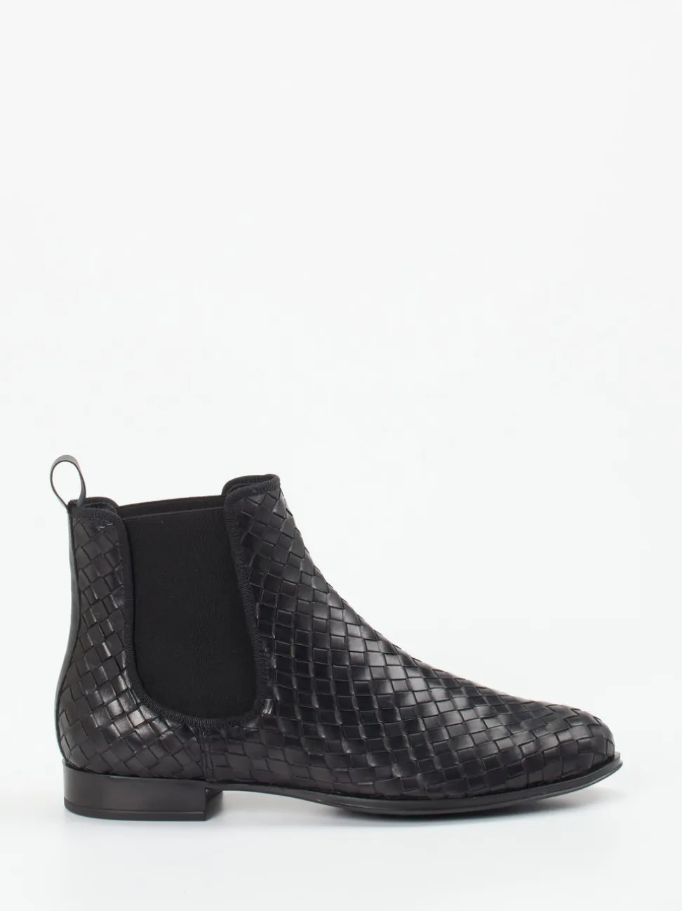 Pretty Ballerinas – Chelsea Boots aus Flechtleder schwarz