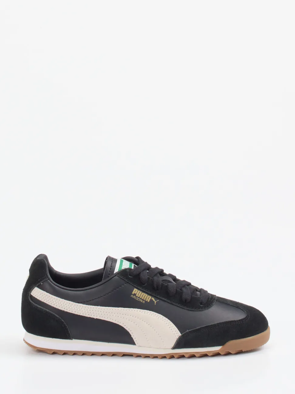 Puma – Retro-Sneaker aus Leder schwarz