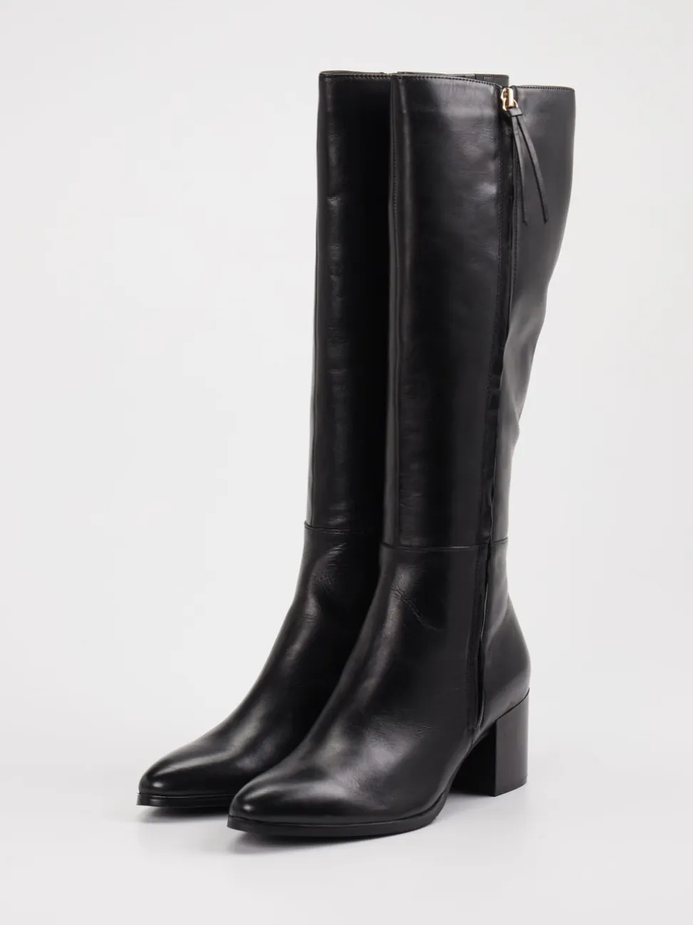 Ralph Harrison – Kniehohe Stiefel aus Leder schwarz