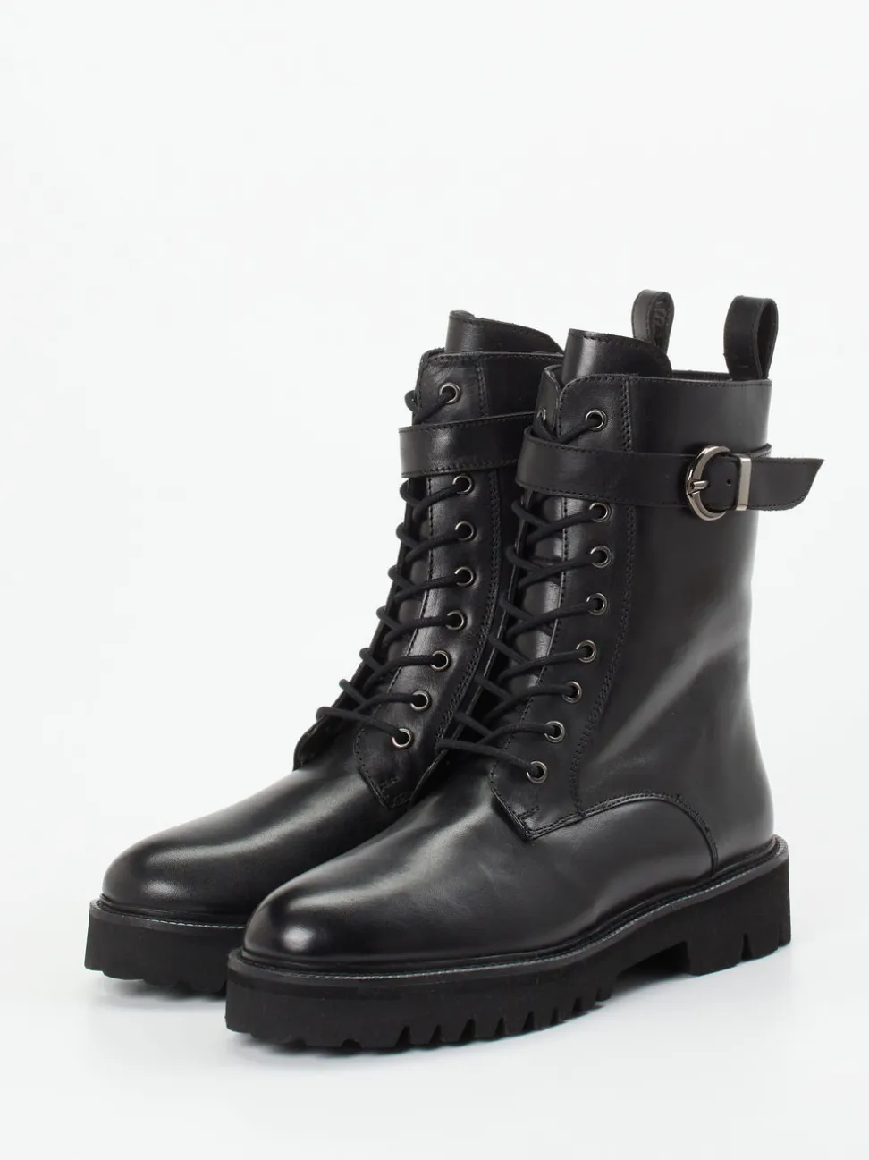 Ralph Harrison – Schnürboots aus Kalbleder Schwarz