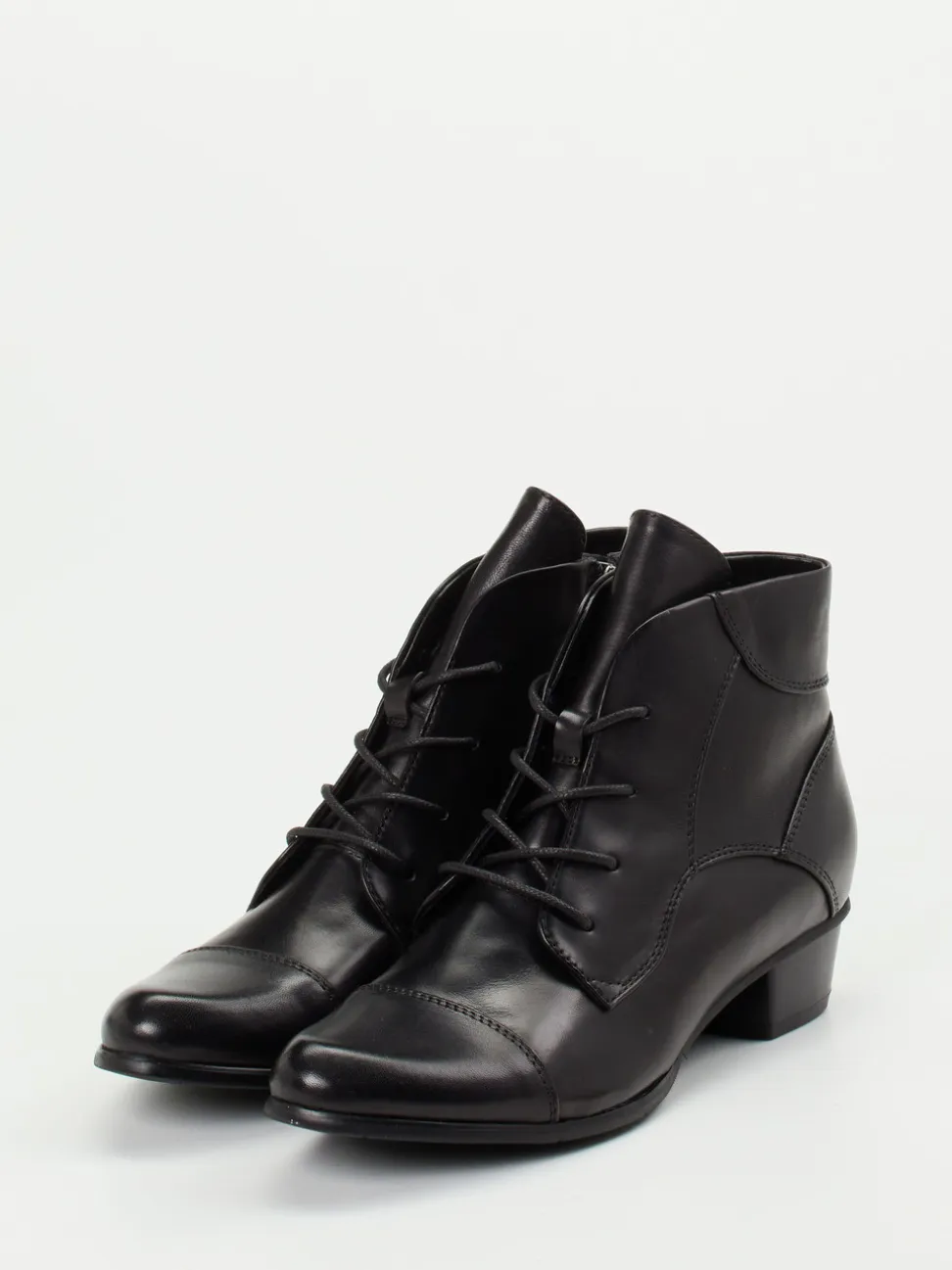 Ralph Harrison – Schnürstiefelette aus Kalbleder Schwarz