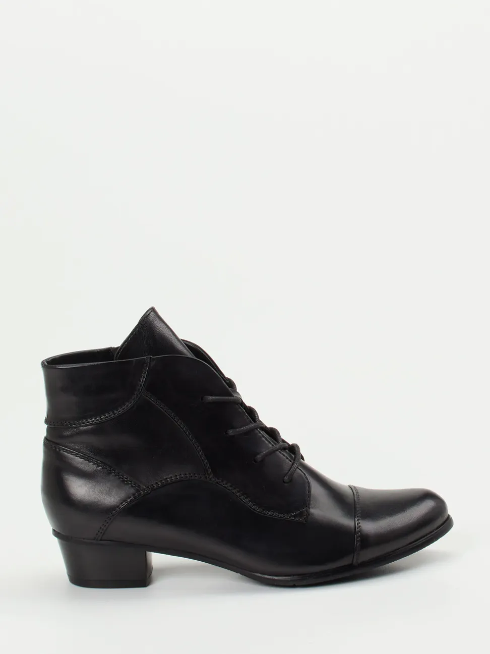 Ralph Harrison – Schnürstiefelette aus Kalbleder Schwarz