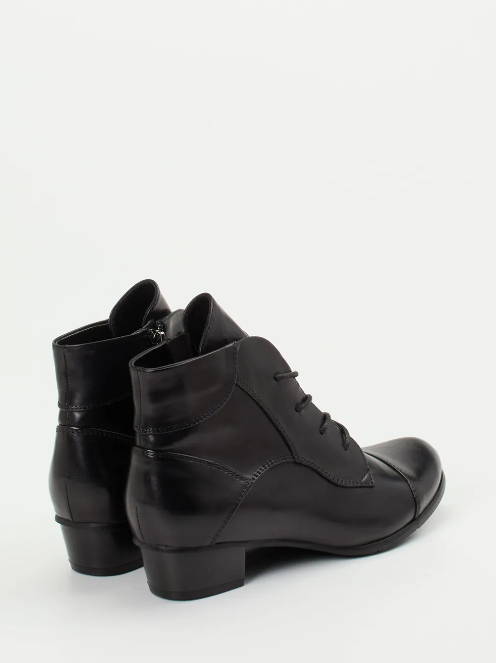 Ralph Harrison – Schnürstiefelette aus Kalbleder Schwarz