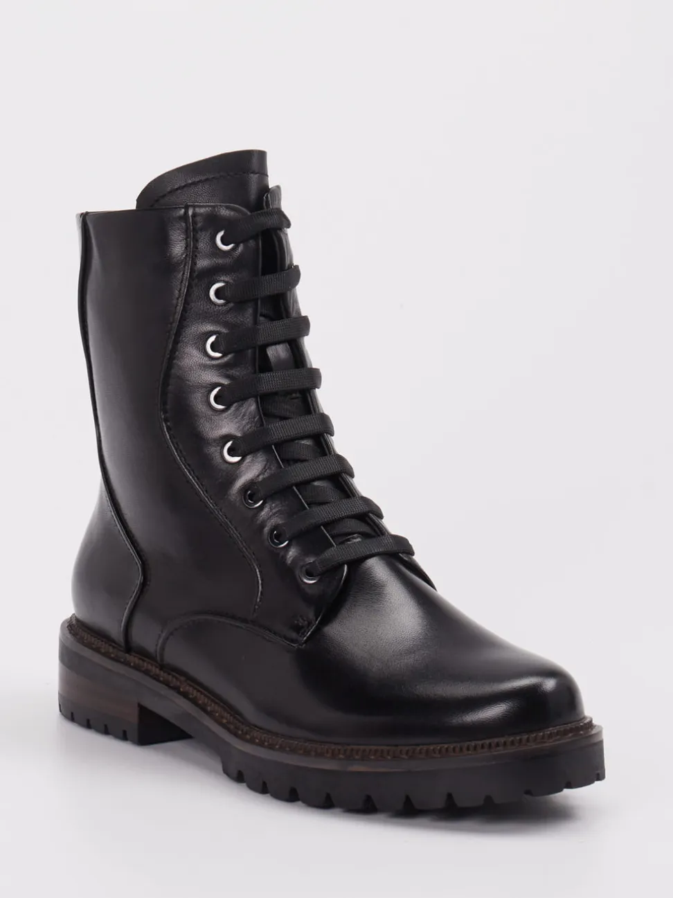Ralph Harrison – Schnürstiefelette aus Leder Schwarz