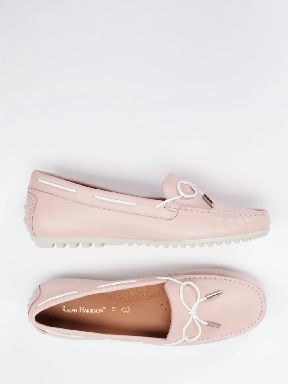 Ralph Harrison – Slipper aus Kalbleder in Rosé