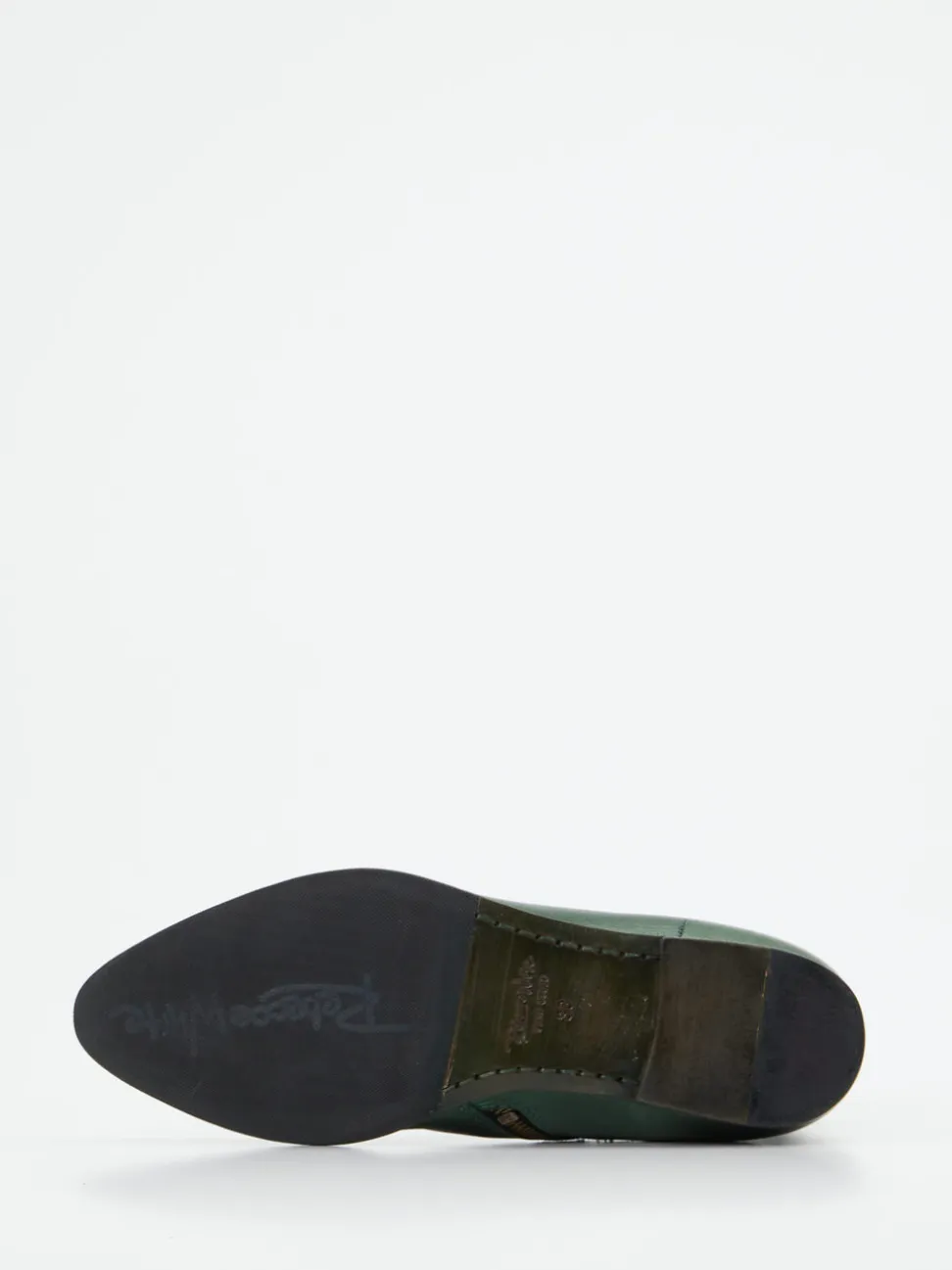 Rebecca White – Stiefelette aus Lammleder tannengrün