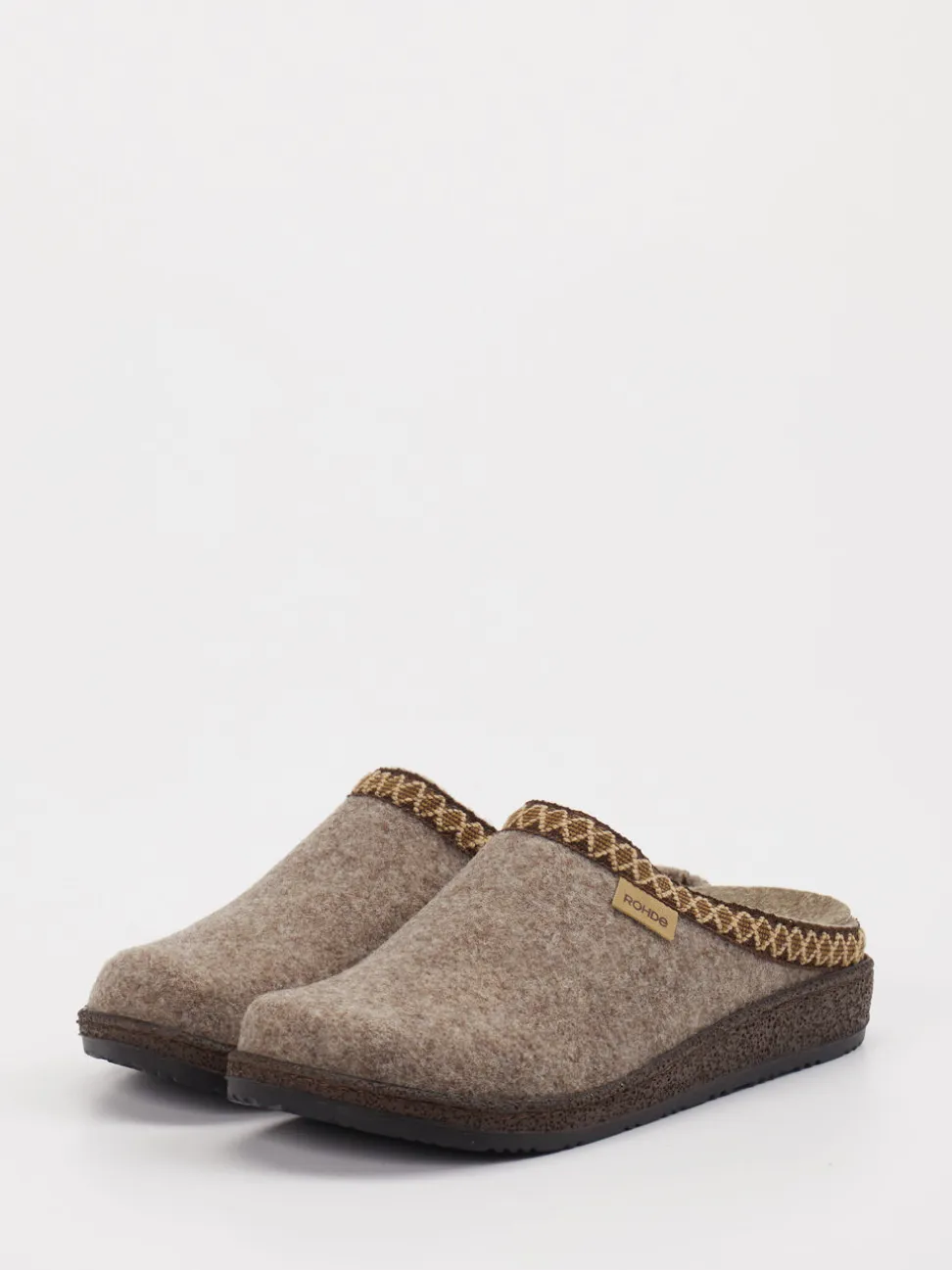 Rohde – Filzpantoffel aus Filz in Beige