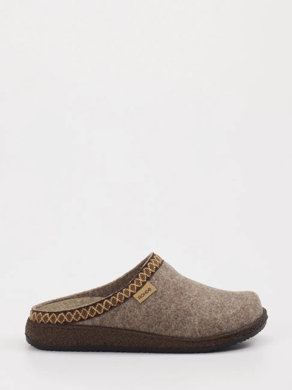 Rohde – Filzpantoffel aus Filz in Beige