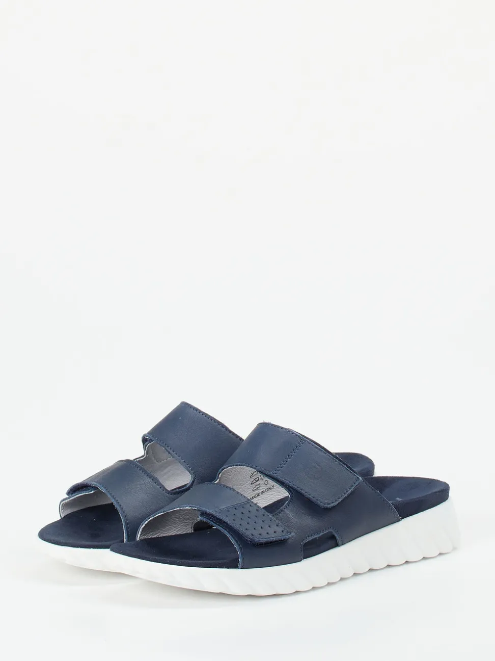 Rohde – Komfort-Pantolette aus Nubukleder marineblau