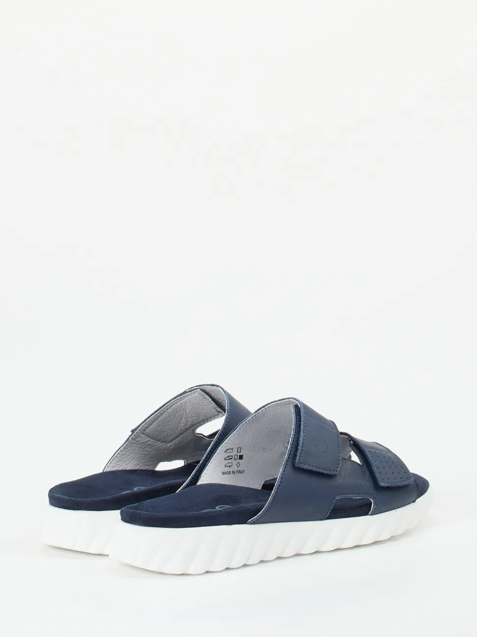 Rohde – Komfort-Pantolette aus Nubukleder marineblau