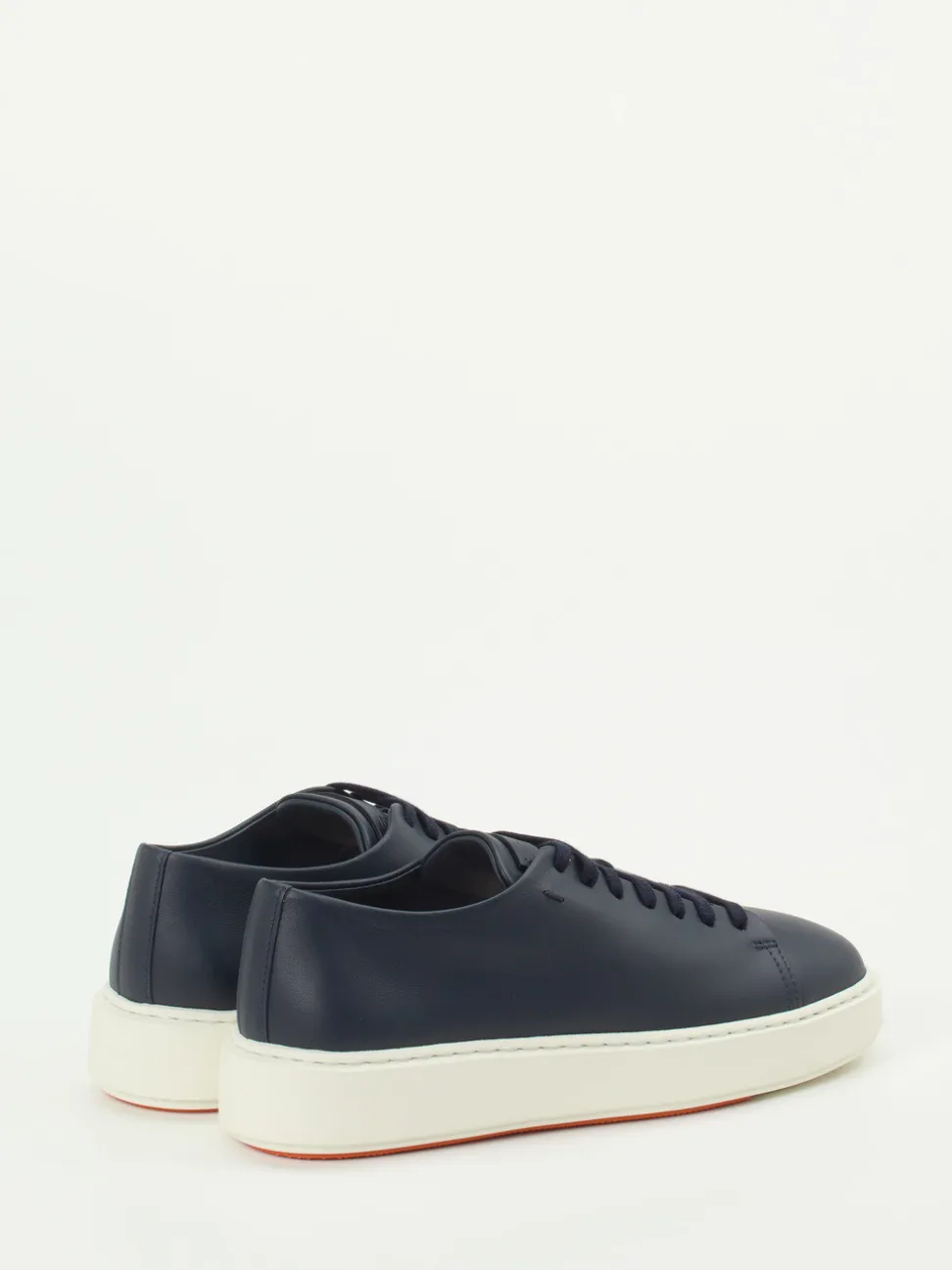 Santoni – Sneaker aus Lammleder Dunkelblau