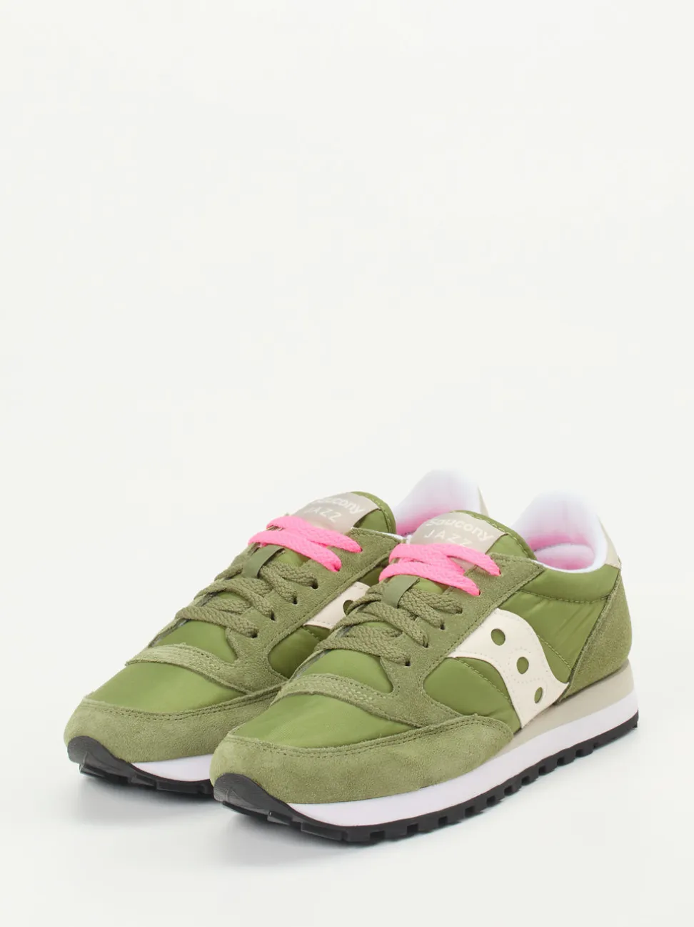 Saucony – Retro-Sneaker aus Veloursleder und Textil olive