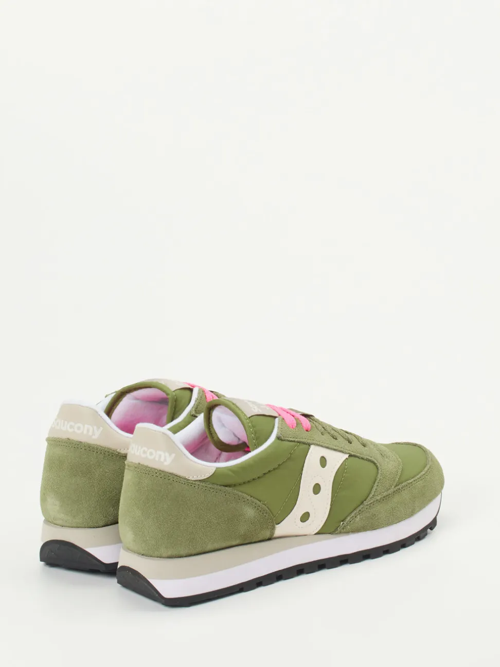 Saucony – Retro-Sneaker aus Veloursleder und Textil olive