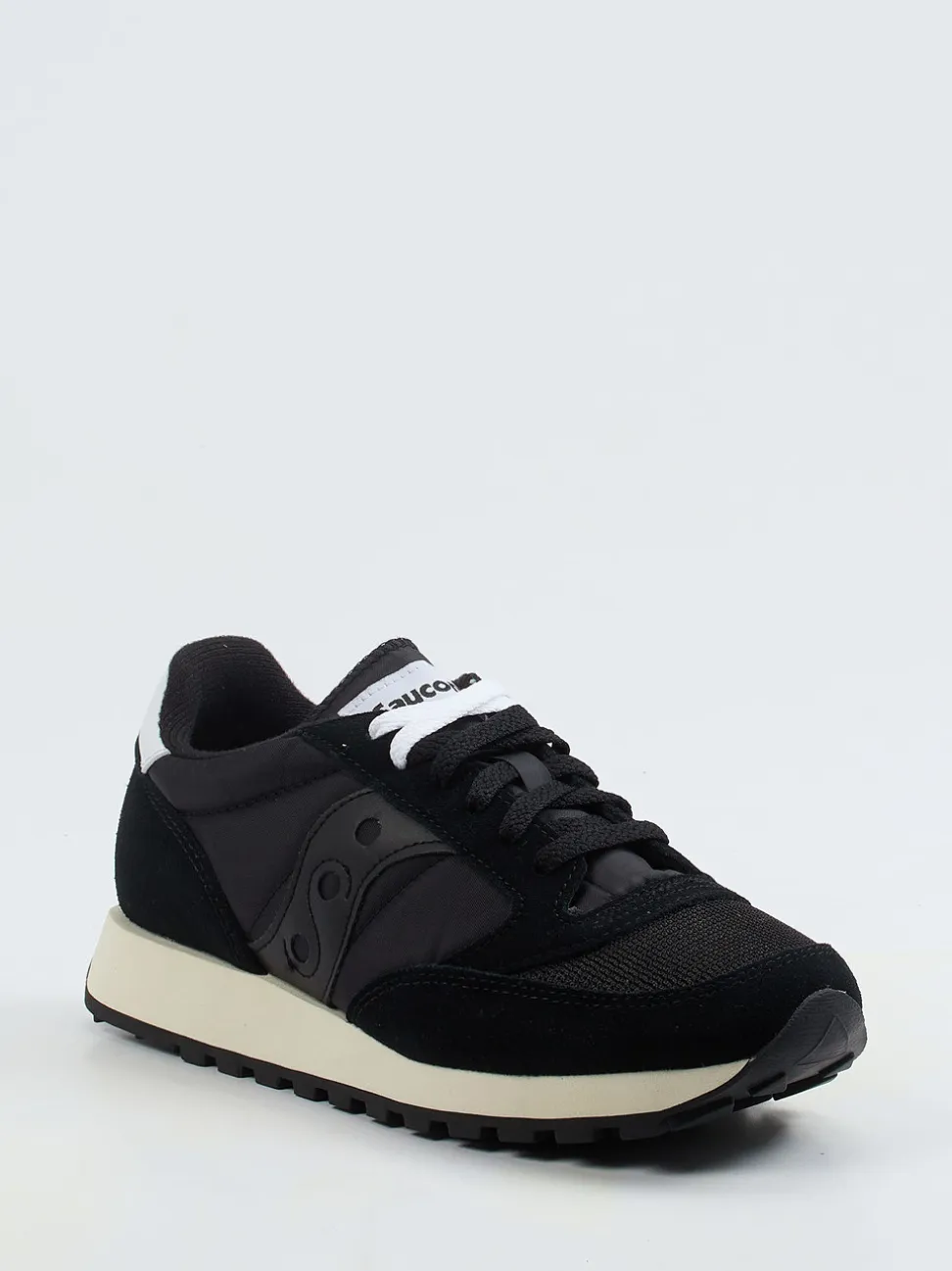 Saucony – Retro-Sneaker aus Mesh und Veloursleder schwarz