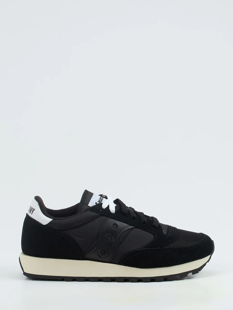 Saucony – Retro-Sneaker aus Mesh und Veloursleder schwarz