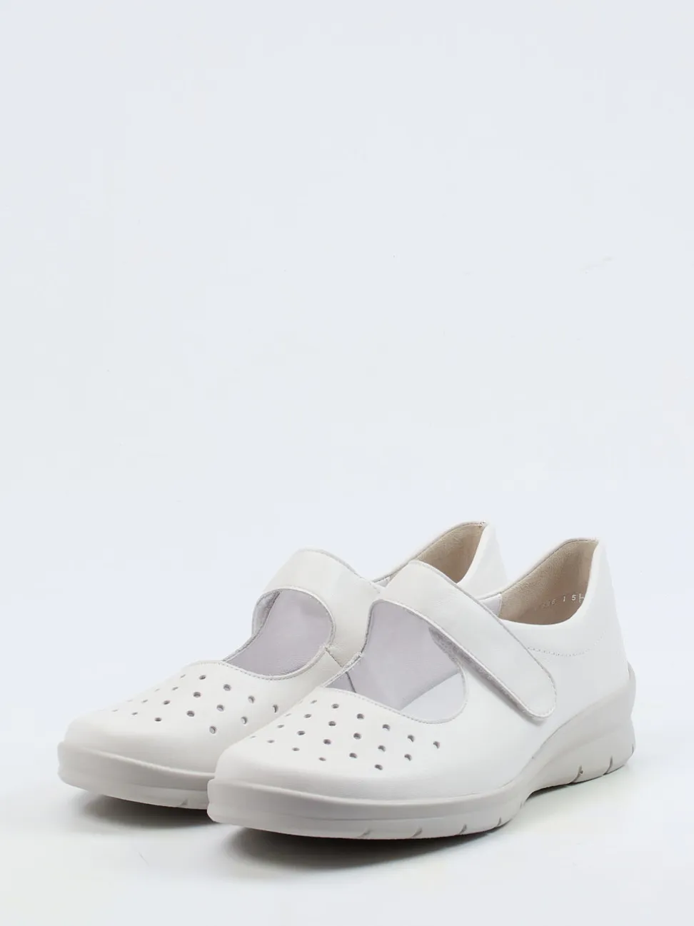 Semler – Klettballerinas aus Kalbleder in Offwhite