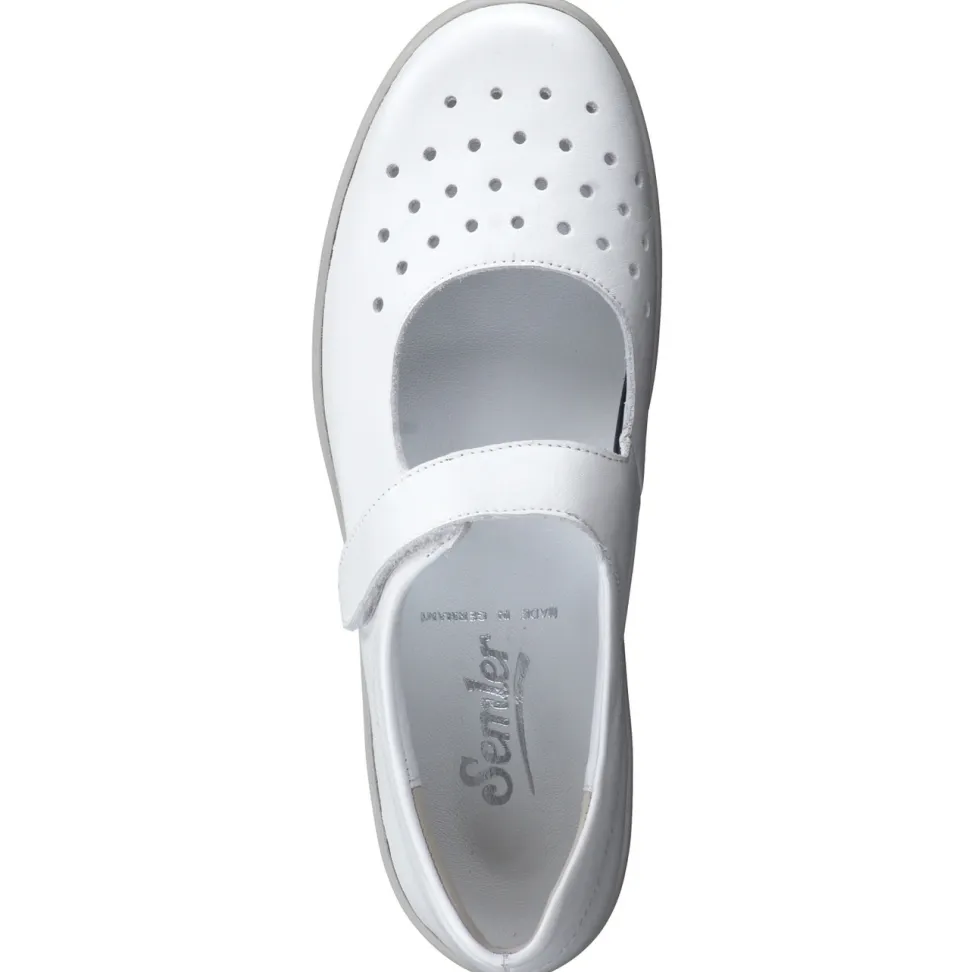 Semler – Klettballerinas aus Kalbleder in Offwhite