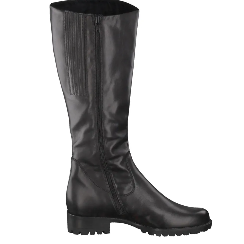 Semler – kniehohe Stiefel aus Kalbleder schwarz