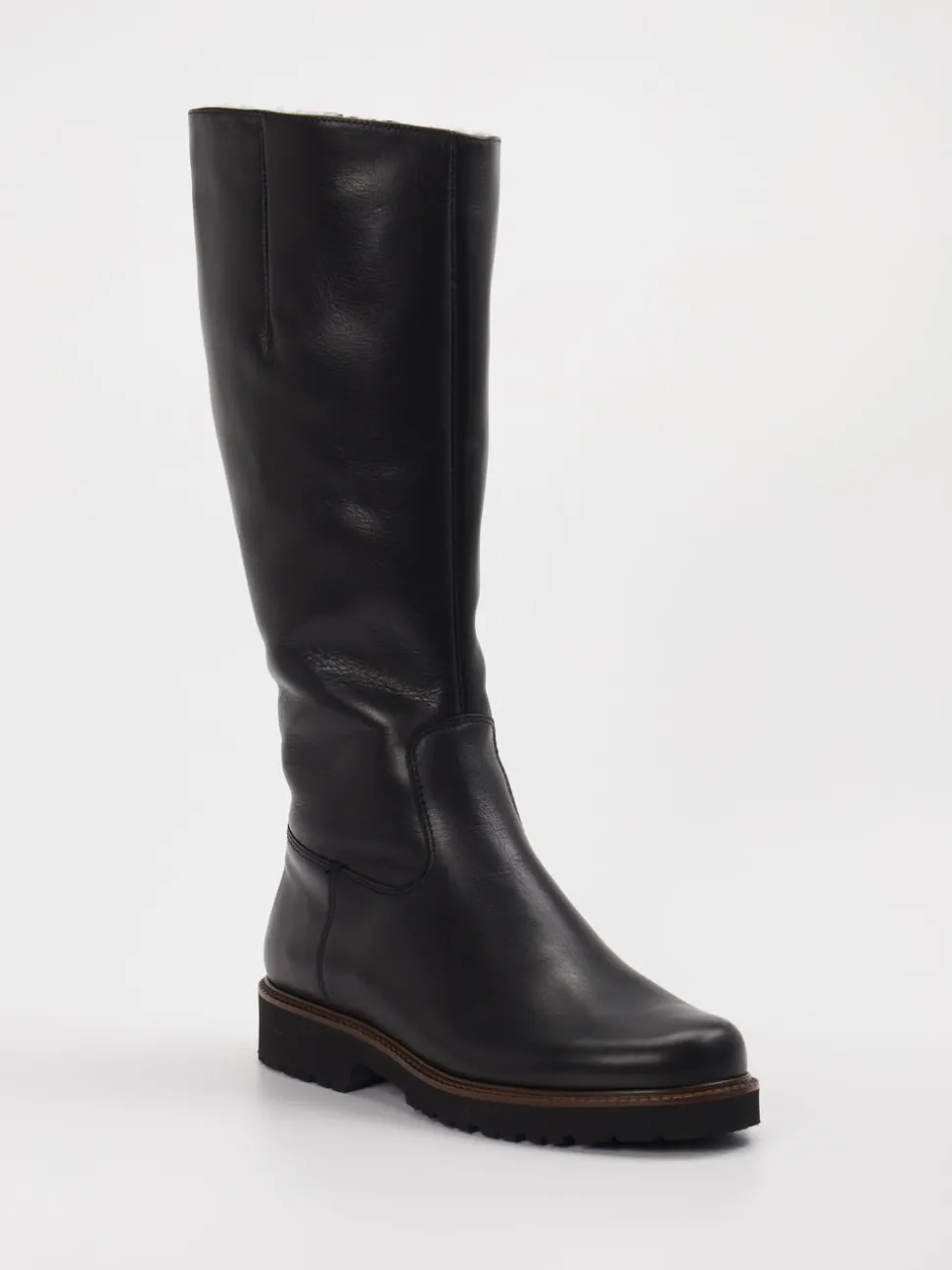 Semler – Kniehohe Stiefel aus Kalbleder schwarz