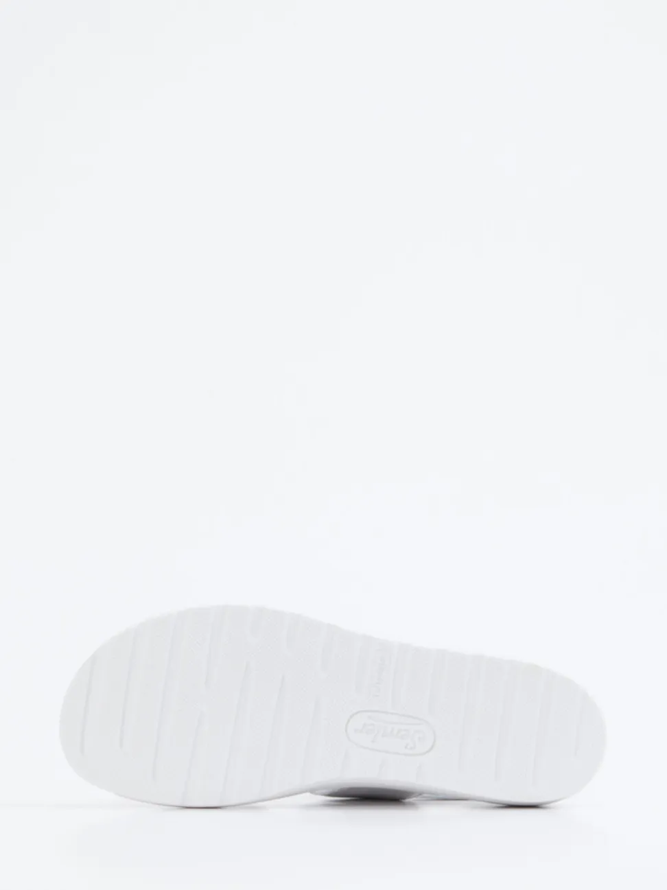 Semler – Komfort-Sandalen aus Metallicleder silber