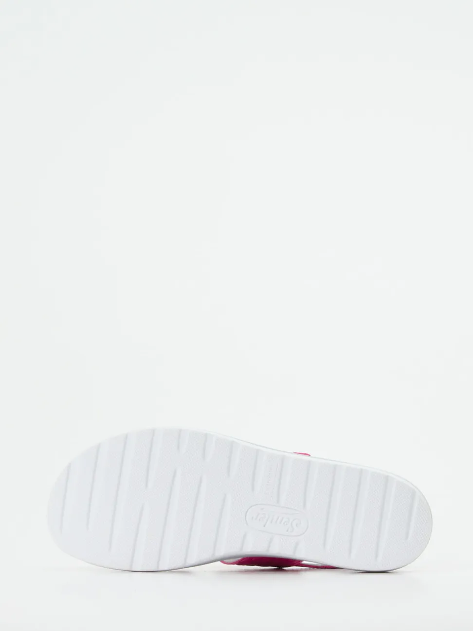 Semler – Komfort-Sandalen aus geprägtem Leder pink