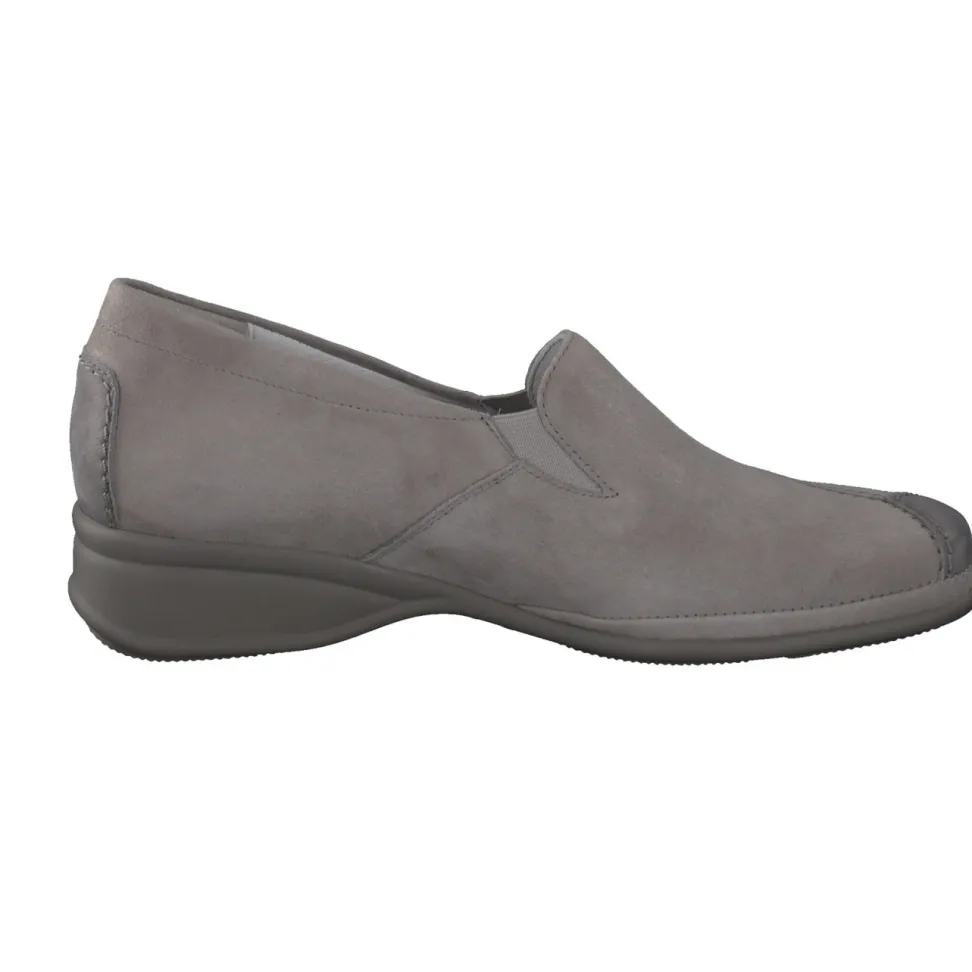 Semler – Komfort-Slipper aus Veloursleder Grau