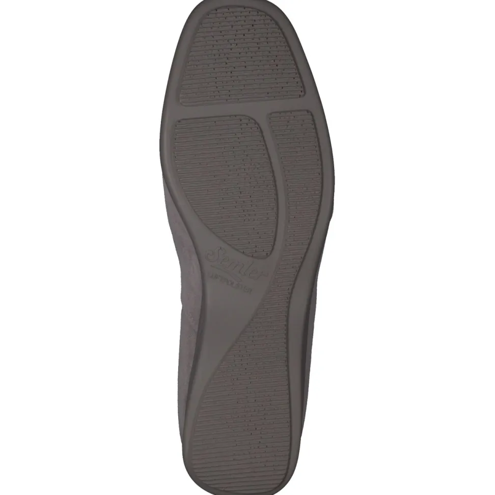 Semler – Komfort-Slipper aus Veloursleder Grau