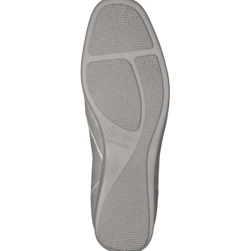 Semler – Komfort-Slipper aus Kalbleder silber