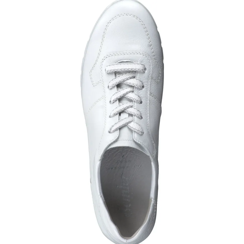 Semler – Komfort-Sneaker aus Kalbleder Offwhite
