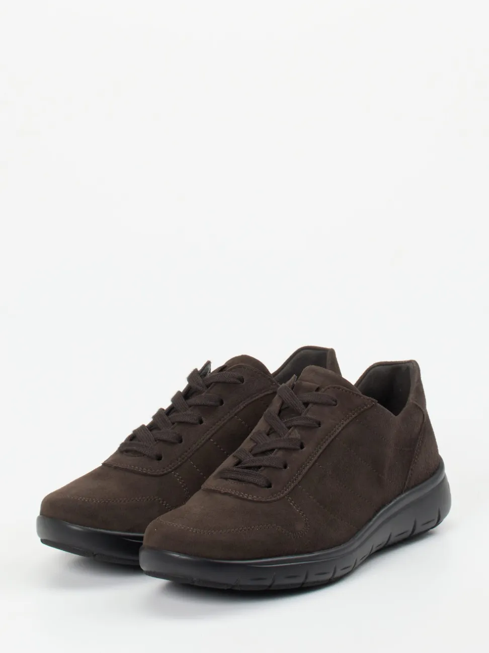 Semler – Komfort-Sneaker aus Veloursleder Dunkelbraun