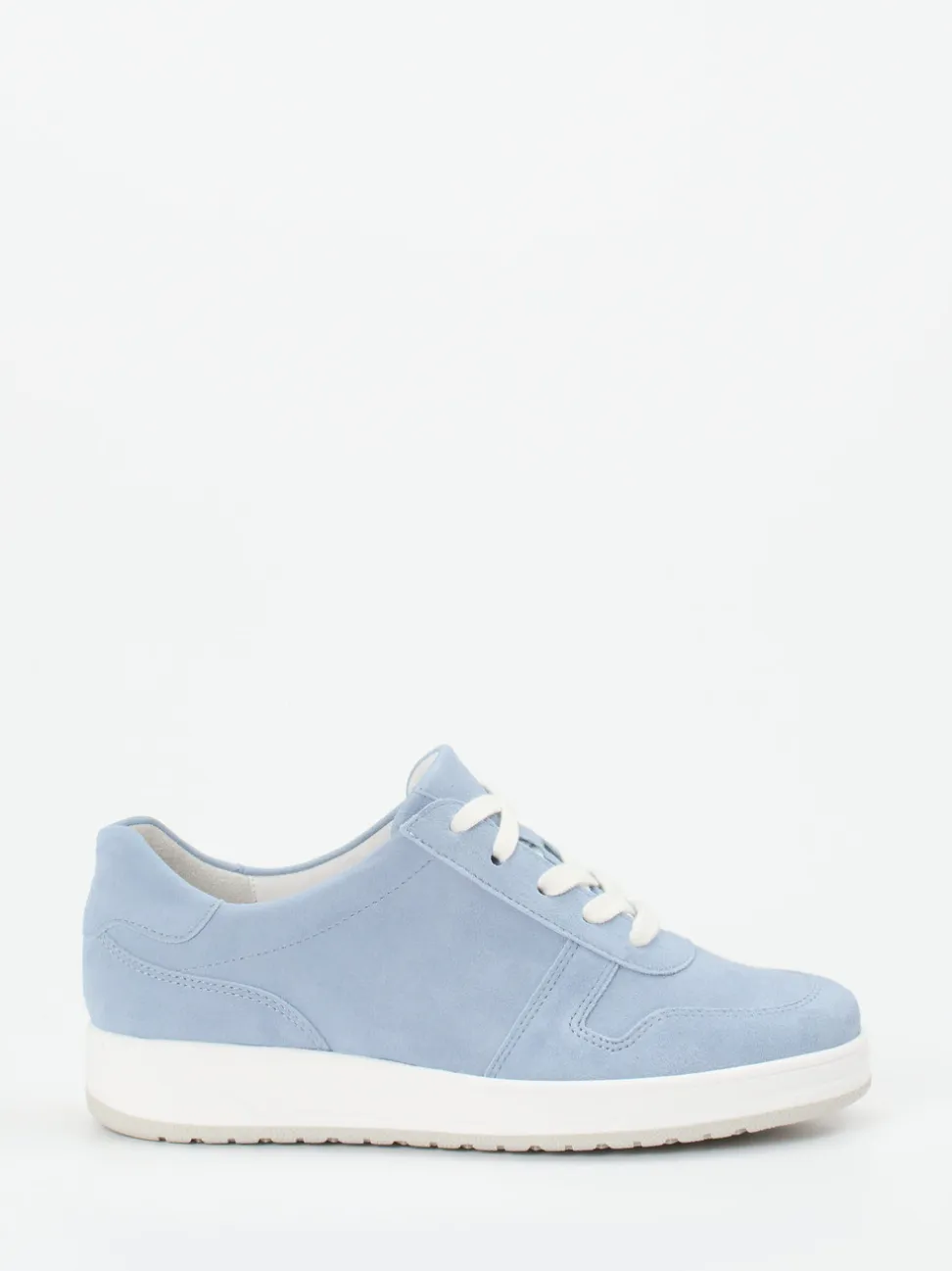 Semler – Komfort-Sneaker aus Veloursleder hellblau