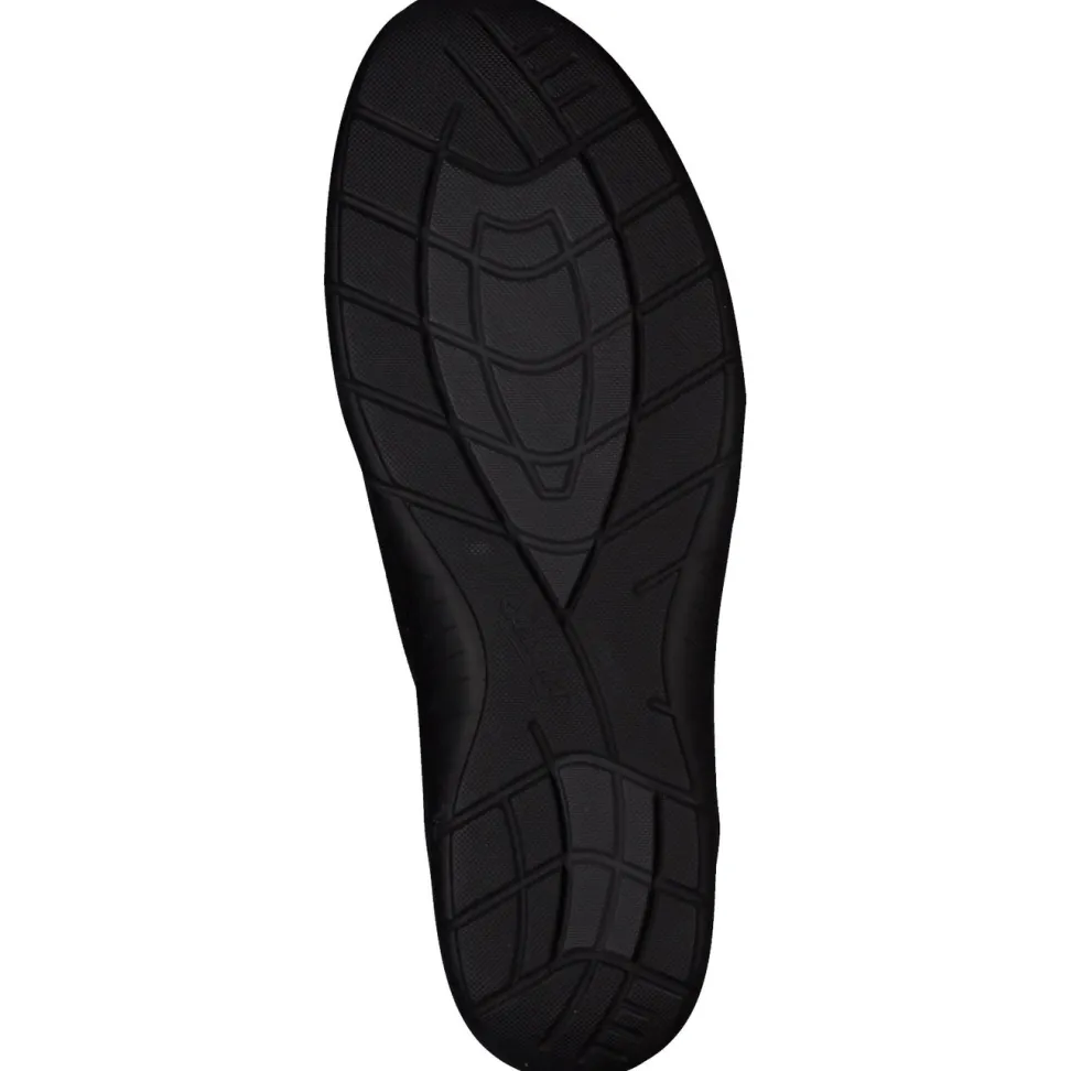 Semler – Komfort-Sneaker aus Veloursleder schwarz