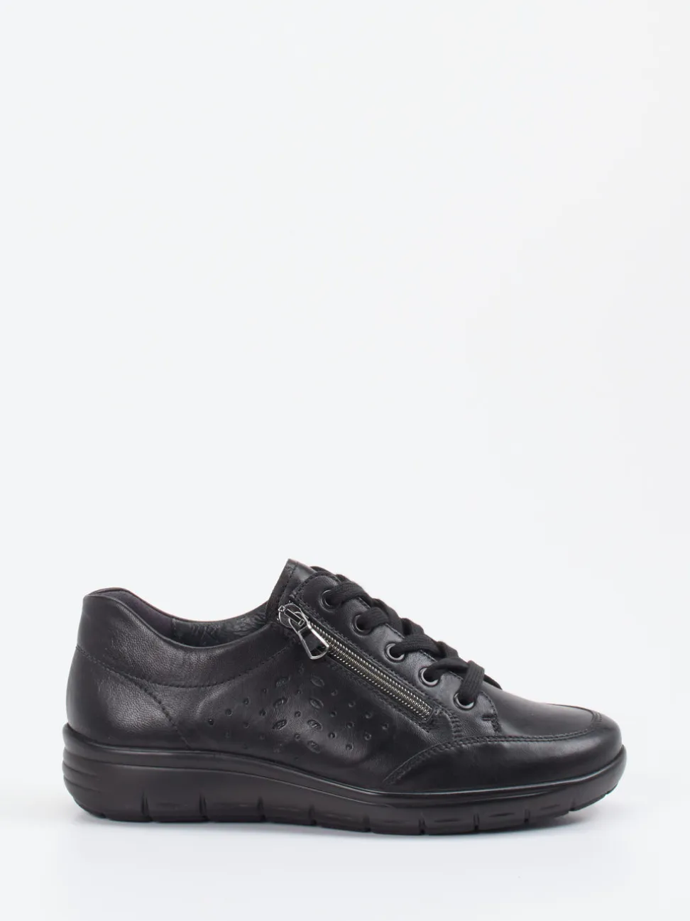 Semler – Komfort-Sneaker aus Kalbleder schwarz