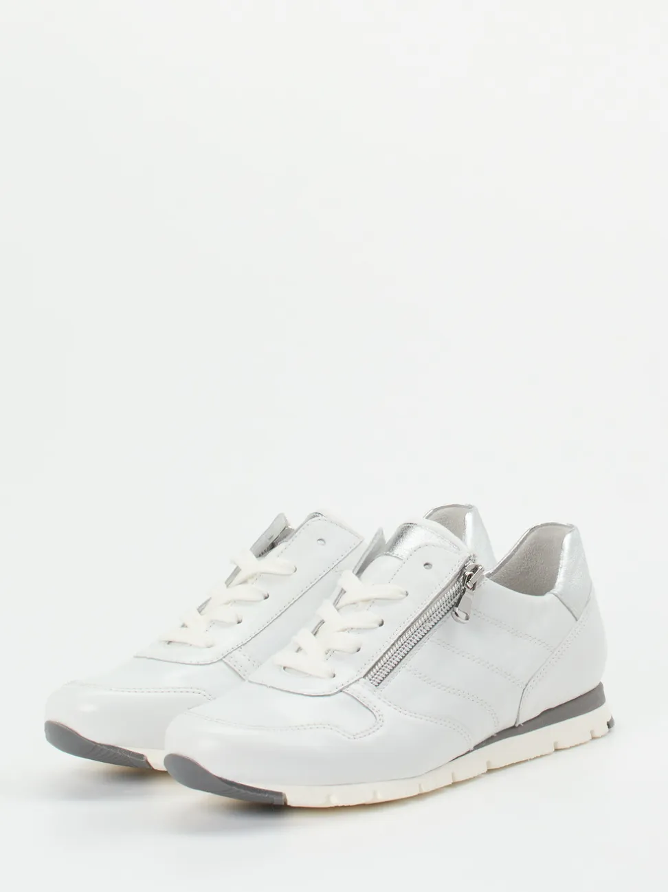 Semler – Komfort-Sneaker aus Kalbleder Offwhite