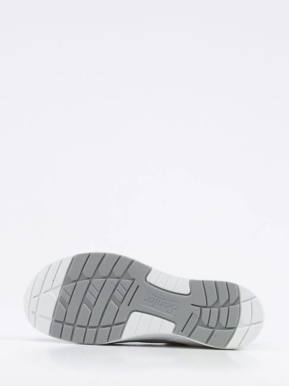 Semler – Komfort-Sneaker aus Mesh und Veloursleder Hellgrau