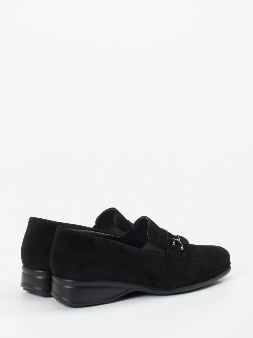 Semler – Loafer aus Veloursleder Schwarz