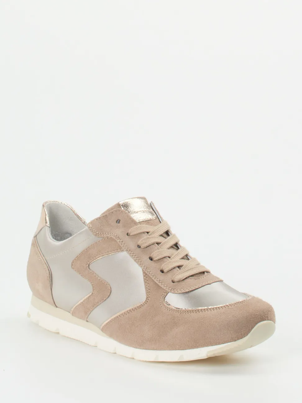 Semler – Retro-Sneaker aus Veloursleder Beige
