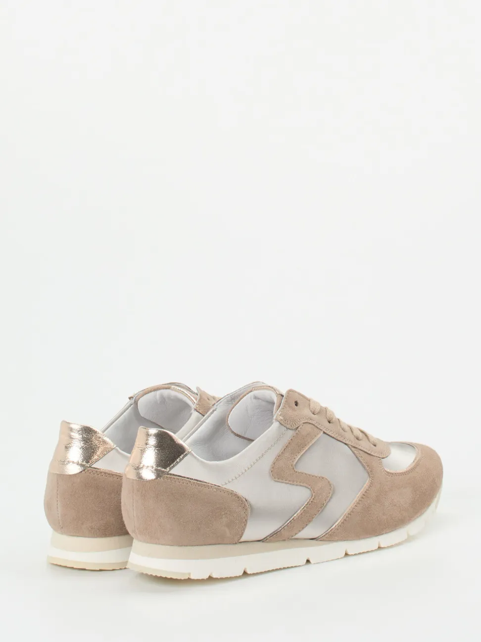 Semler – Retro-Sneaker aus Veloursleder Beige