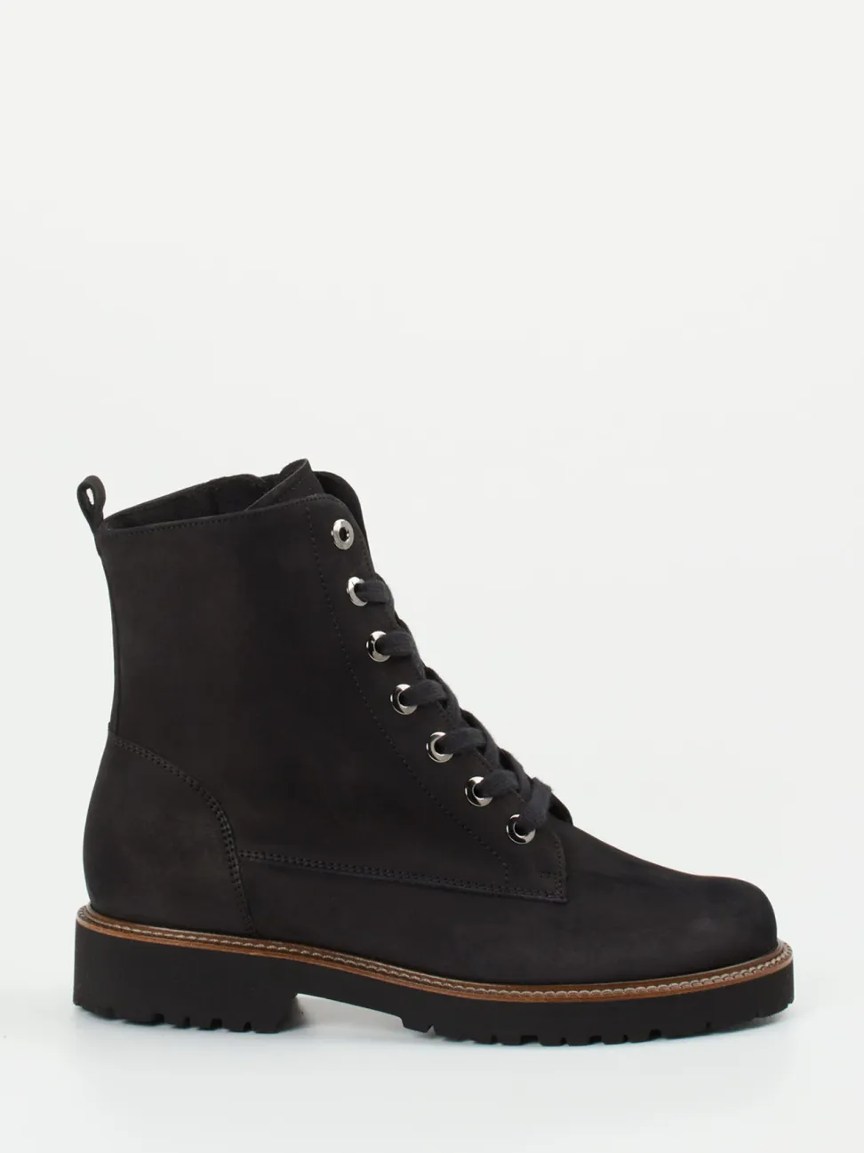 Semler – Schnürboots aus Nubukleder schwarz