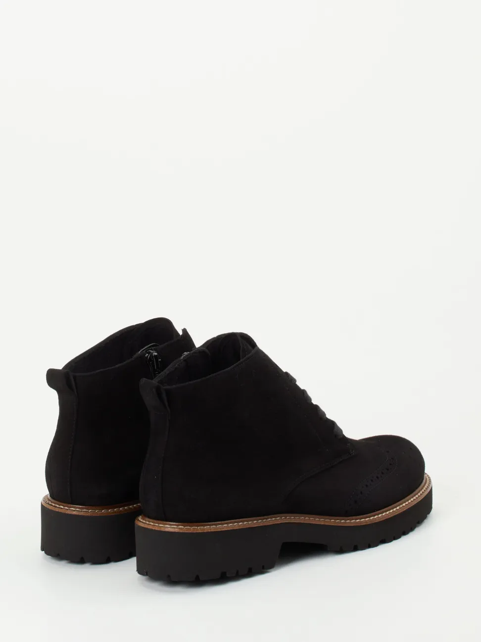 Semler – Schnürboots aus Veloursleder Schwarz