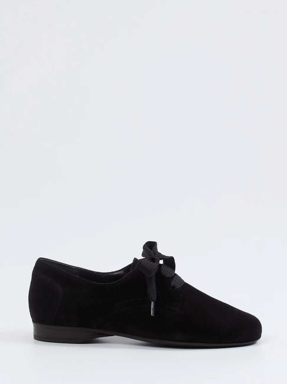 Semler – Schnürschuh aus Samtziegenleder schwarz