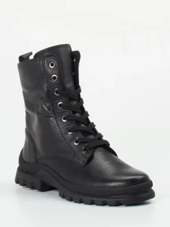 Semler – Schnürstiefelette aus Kalbleder schwarz