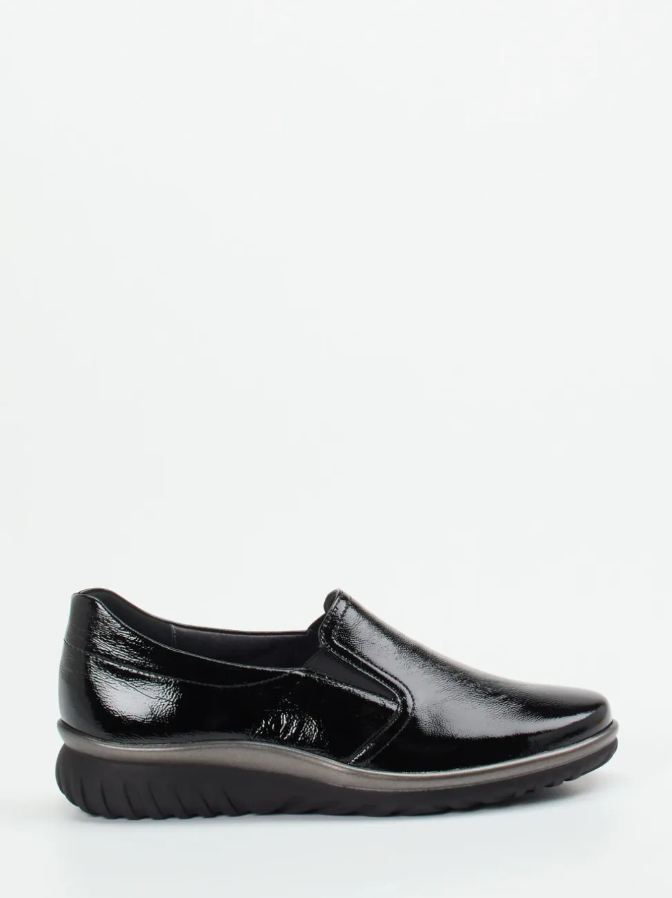 Semler – Slipper aus Lackleder Schwarz