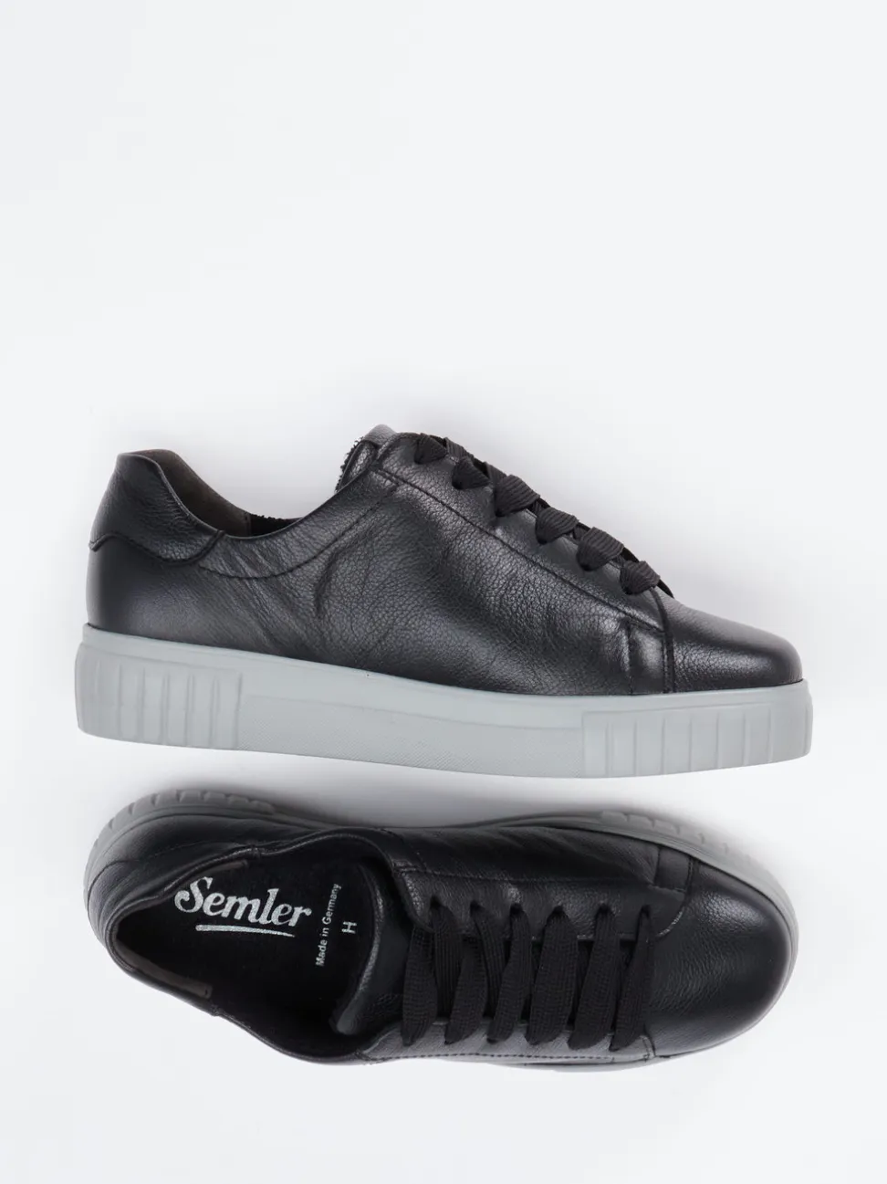 Semler – Sneaker aus Kalbleder in Schwarz