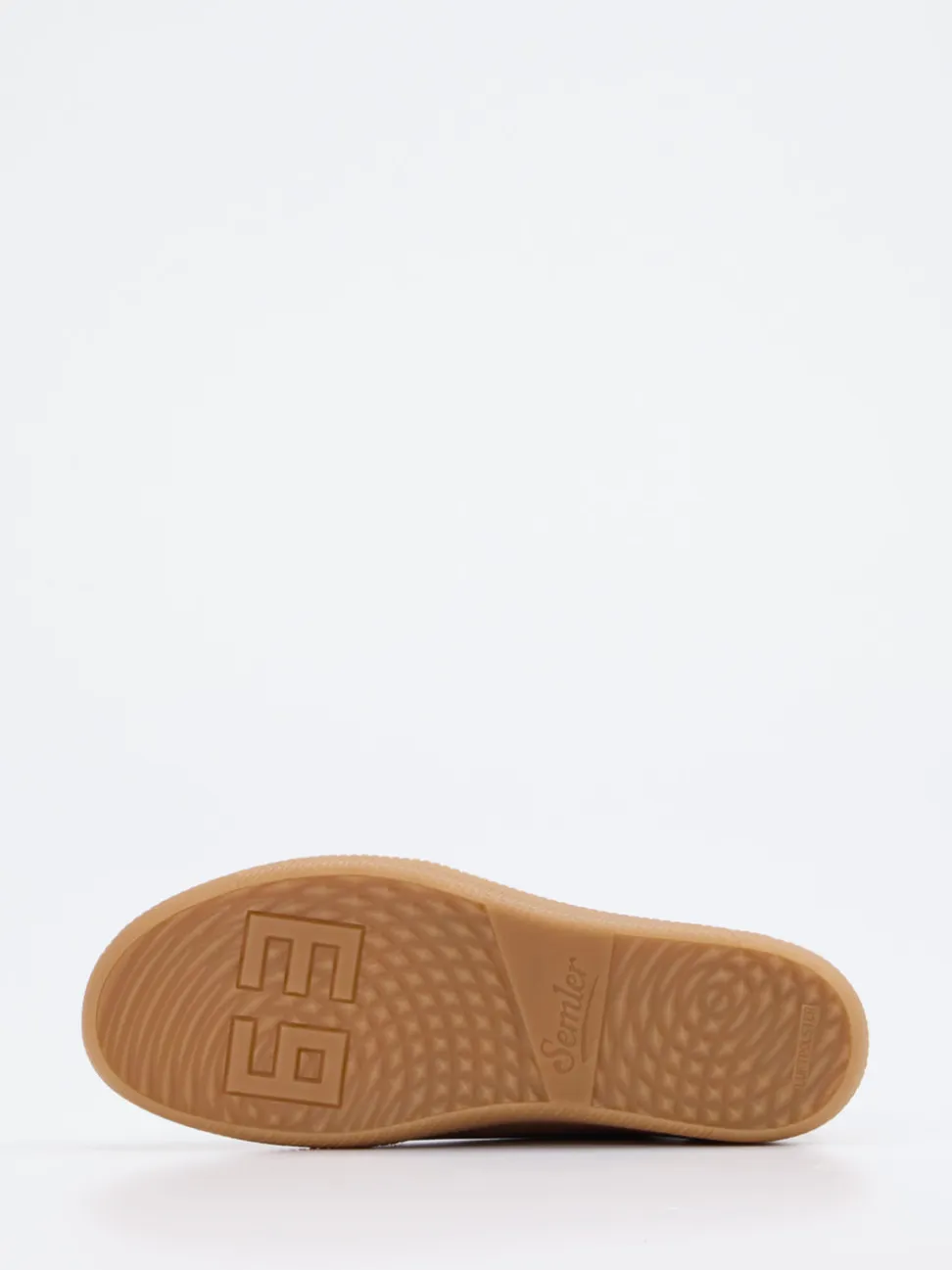 Semler – Sneaker aus Metallicleder in Champagnergold