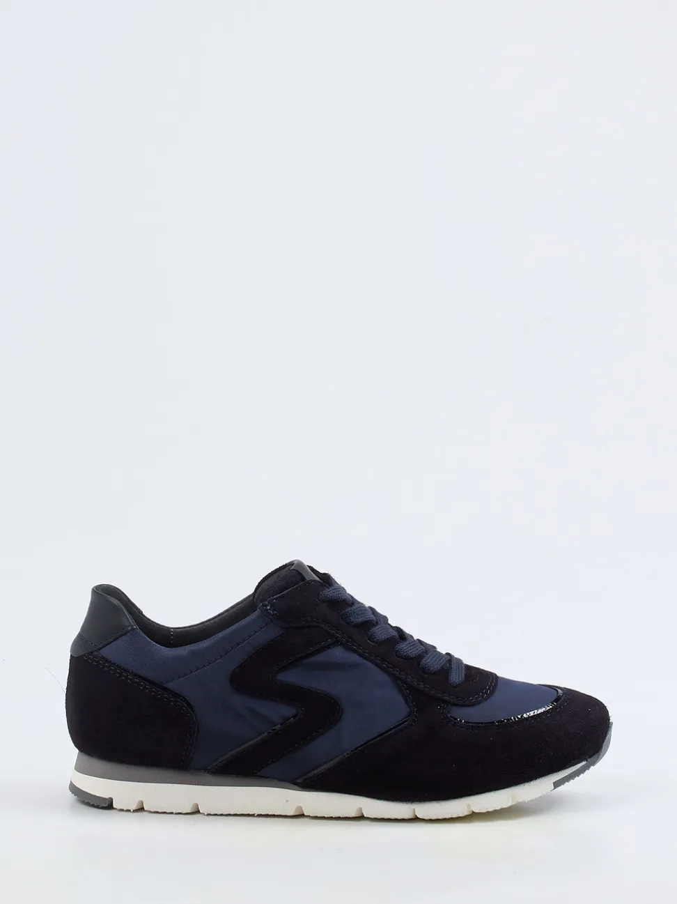 Semler – Sneaker aus Veloursleder in Dunkelblau
