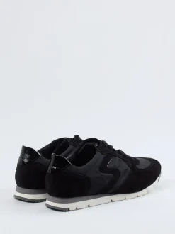 Semler – Sneaker aus Veloursleder in Schwarz