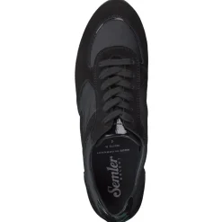 Semler – Sneaker aus Veloursleder in Schwarz