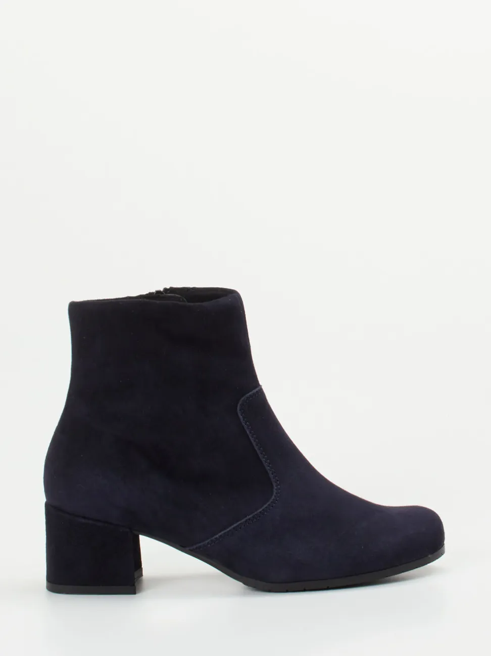 Semler – Stiefelette aus Veloursleder Dunkelblau